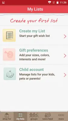 Giftster android App screenshot 3